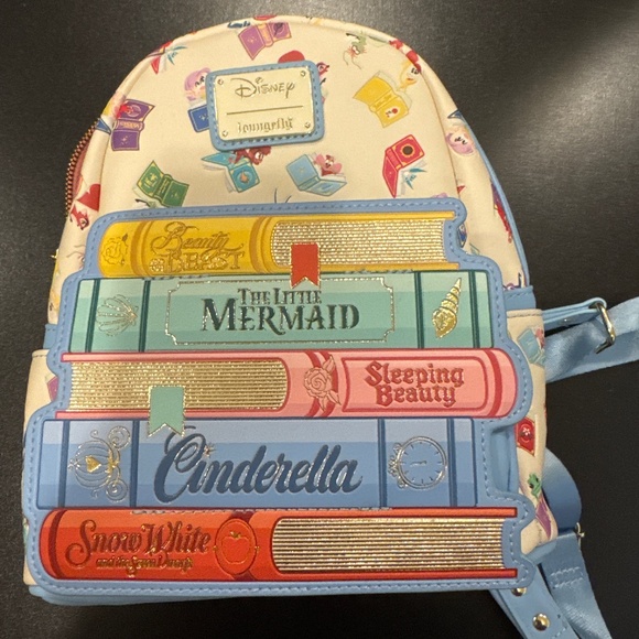Disney Princess Book Loungefly Backpack - Picture 1 of 4